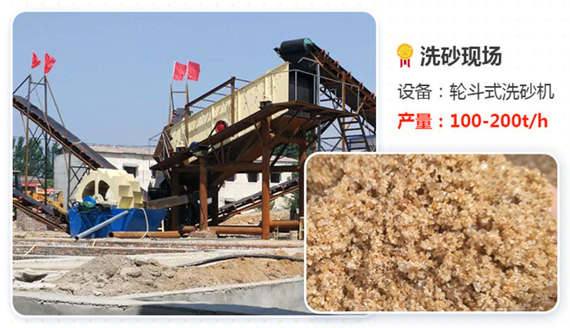輪式洗砂機(jī)產(chǎn)量高、效果好